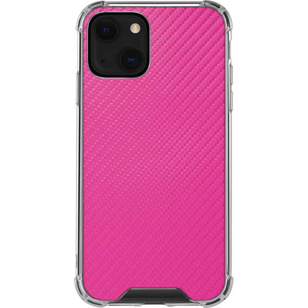 Pink Carbon Fiber Specialty Texture Material iPhone Cases