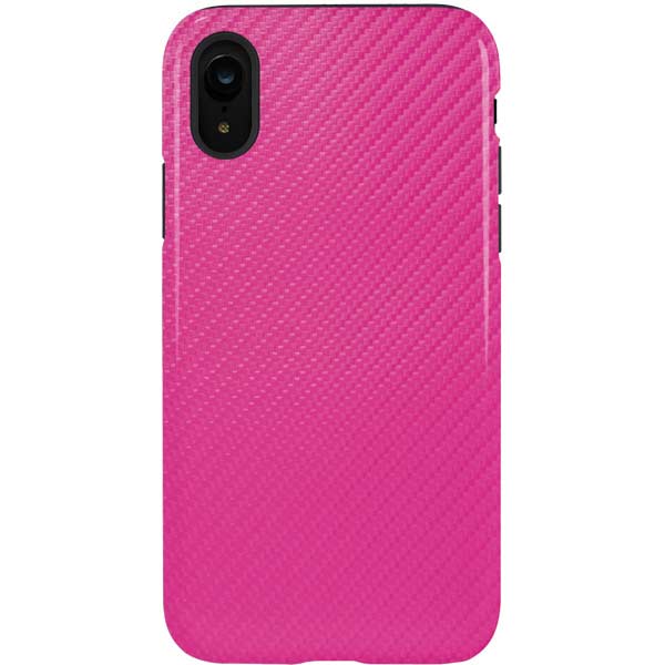 Pink Carbon Fiber Specialty Texture Material iPhone Cases