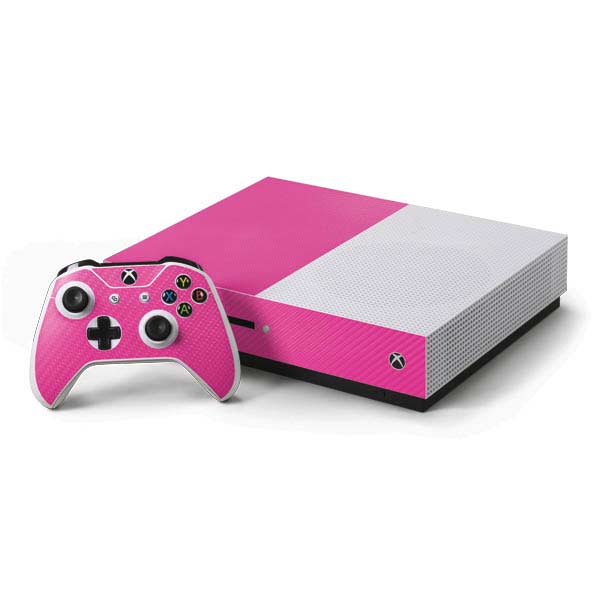 Pink Carbon Fiber Specialty Texture Material Xbox One Skins