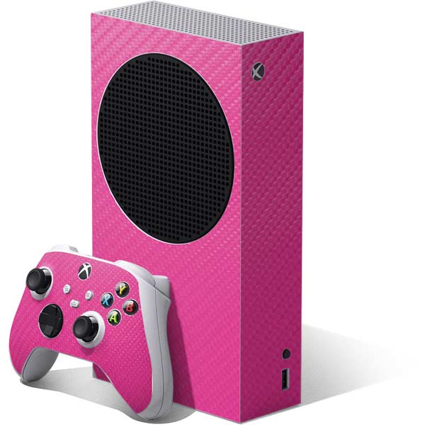 Pink Carbon Fiber Specialty Texture Material Xbox Series S Skins