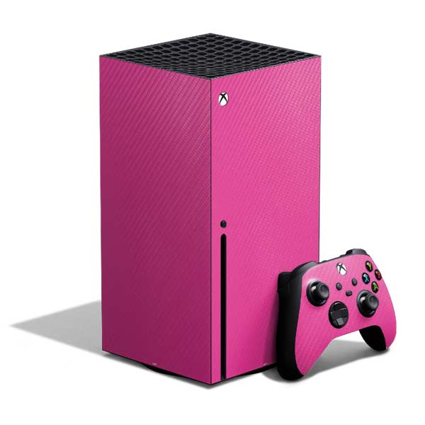 Pink Carbon Fiber Specialty Texture Material Xbox Series X Skins
