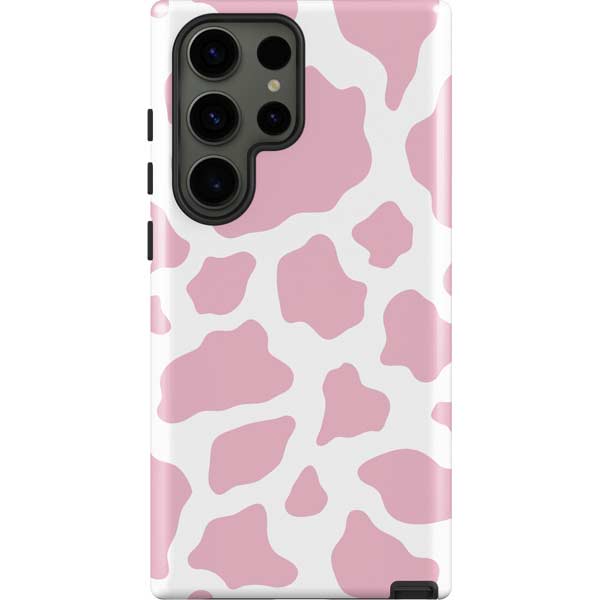 Pink Cow Print Galaxy Cases