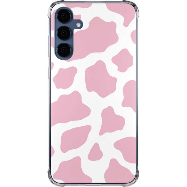 Pink Cow Print Galaxy Cases