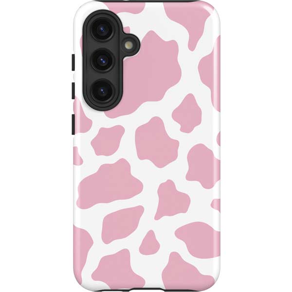 Pink Cow Print Galaxy Cases