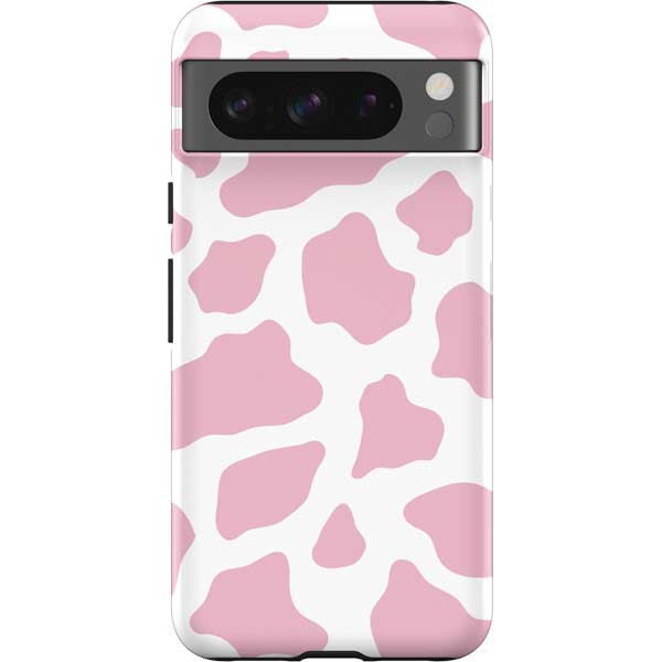 Pink Cow Print Pixel Cases