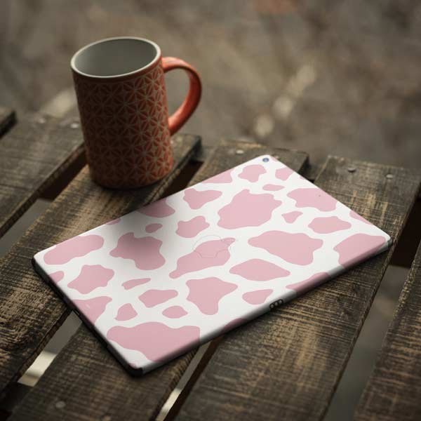 Pink Cow Print iPad Skins