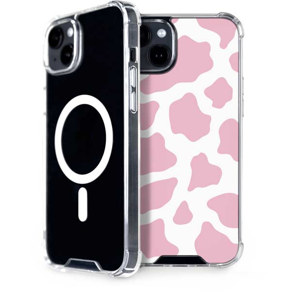 Pink Cow Print iPhone Cases