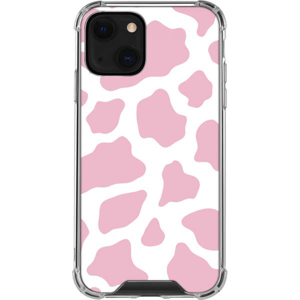 Pink Cow Print iPhone Cases