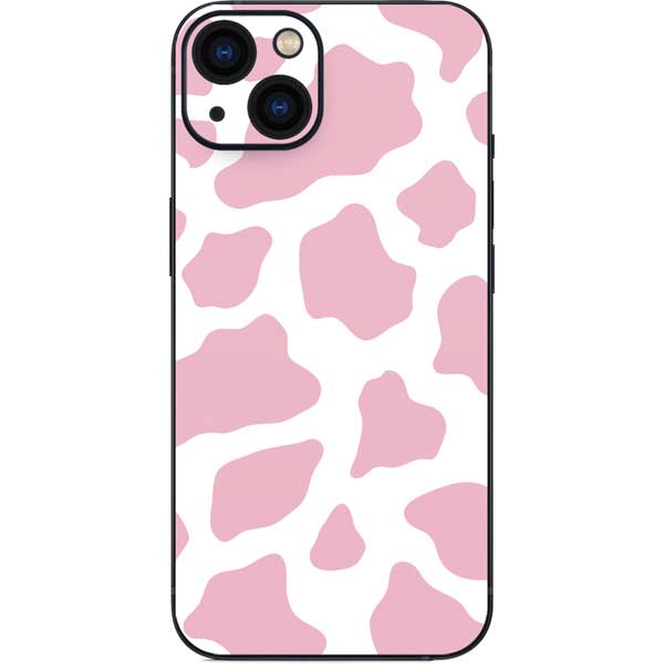Pink Cow Print iPhone Skins