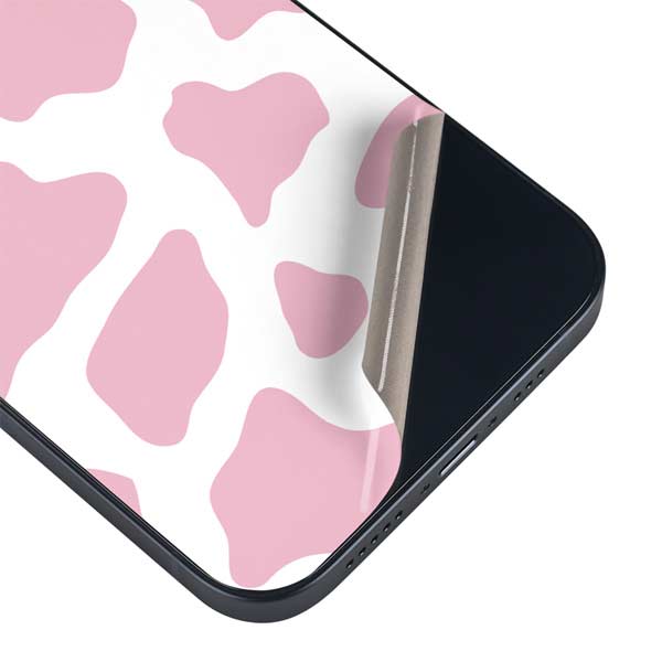 Pink Cow Print iPhone Skins