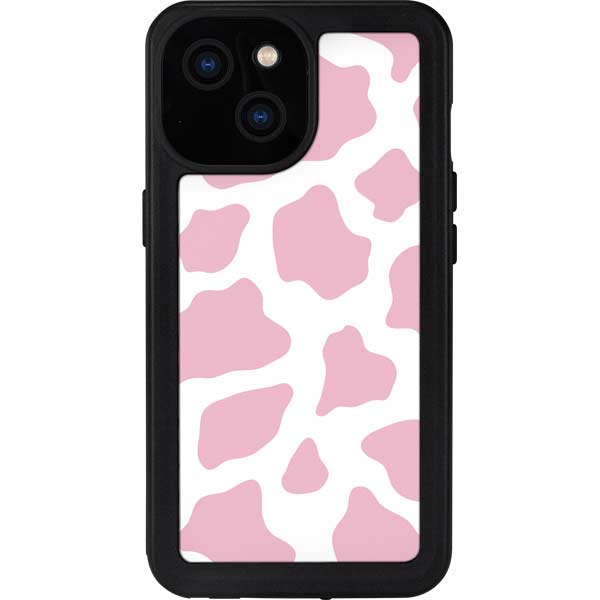 Pink Cow Print iPhone Cases