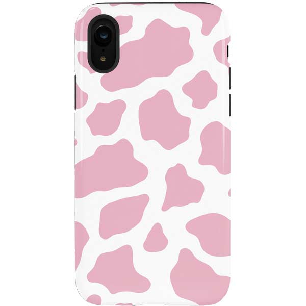 Pink Cow Print iPhone Cases