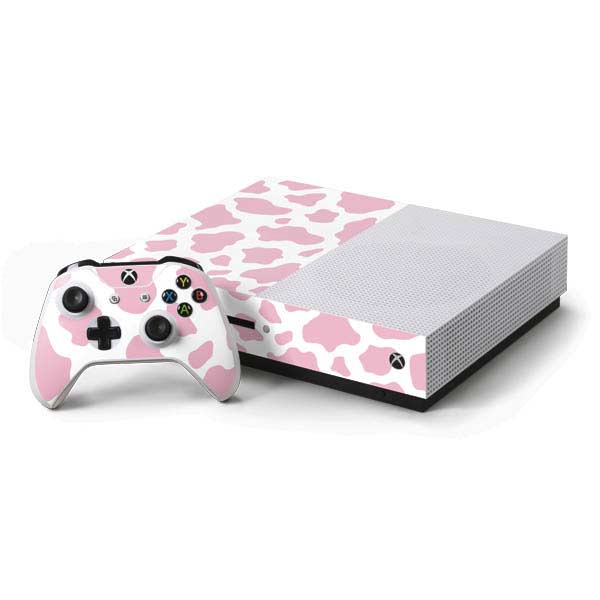 Pink Cow Print Xbox One Skins