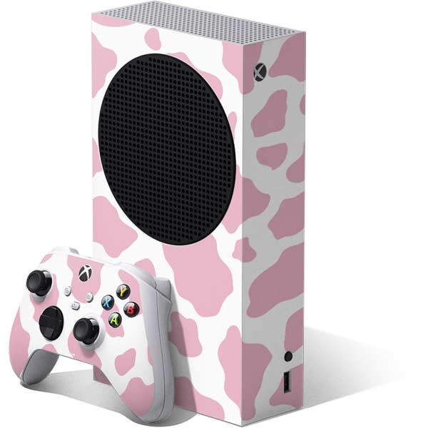 Pink Cow Print Xbox Series S Skins