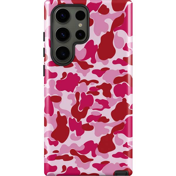 Pink Street Camo Galaxy Cases