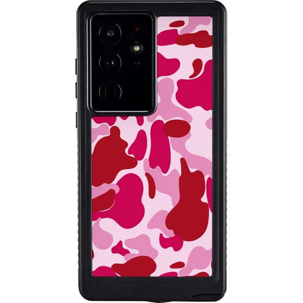 Pink Street Camo Galaxy Cases