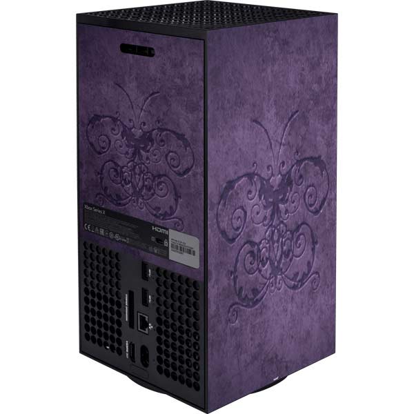 Purple Damask Butterfly by Brigid Ashwood Xbox Series X Skins