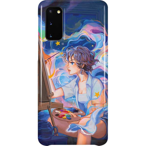 Rainbow Anime Artist Painter by Ivy Dolamore Galaxy Cases