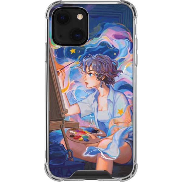 Rainbow Anime Artist Painter by Ivy Dolamore iPhone Cases