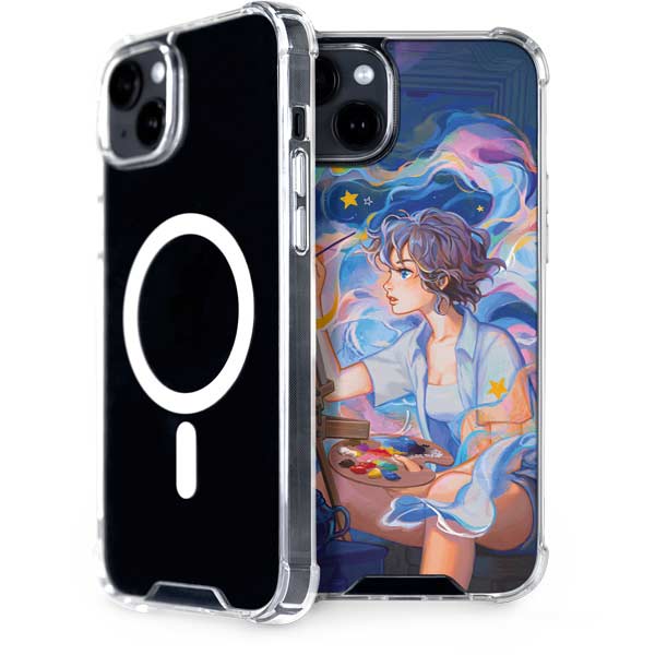 Rainbow Anime Artist Painter by Ivy Dolamore iPhone Cases