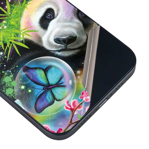 Rainbow Pandas with Butterflies by Sheena Pike iPhone Skins