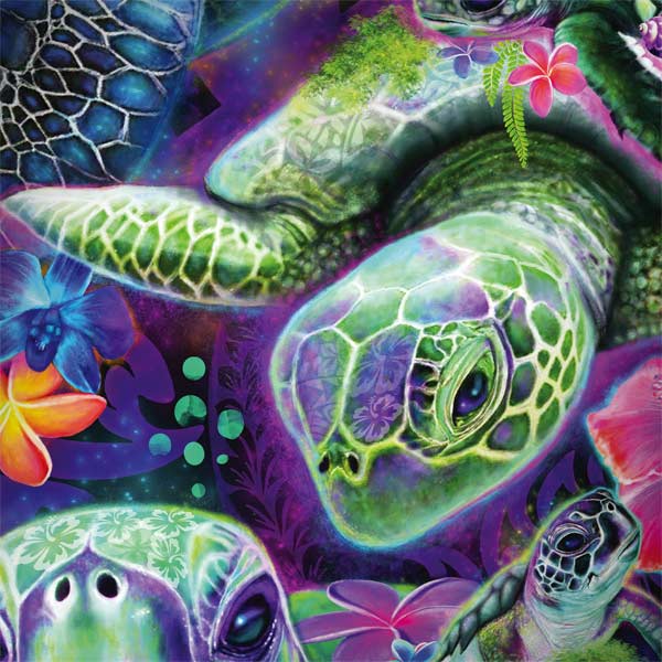 Rainbow Sea Turtles by Sheena Pike Laptop Skins