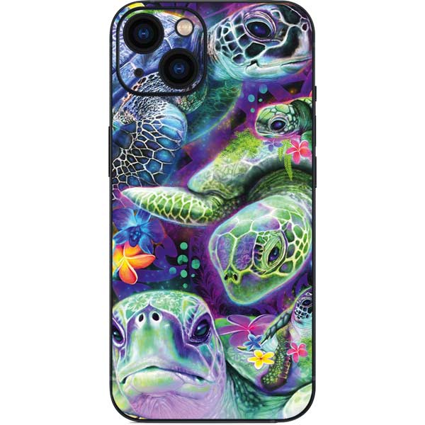 Rainbow Sea Turtles by Sheena Pike iPhone Skins