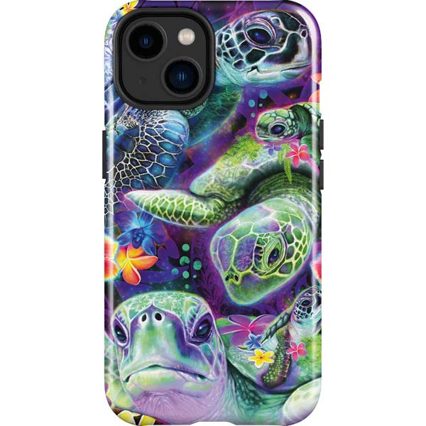 Rainbow Sea Turtles by Sheena Pike iPhone Cases