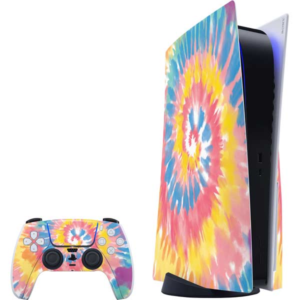 Rainbow Tie Dye PlayStation PS5 Skins