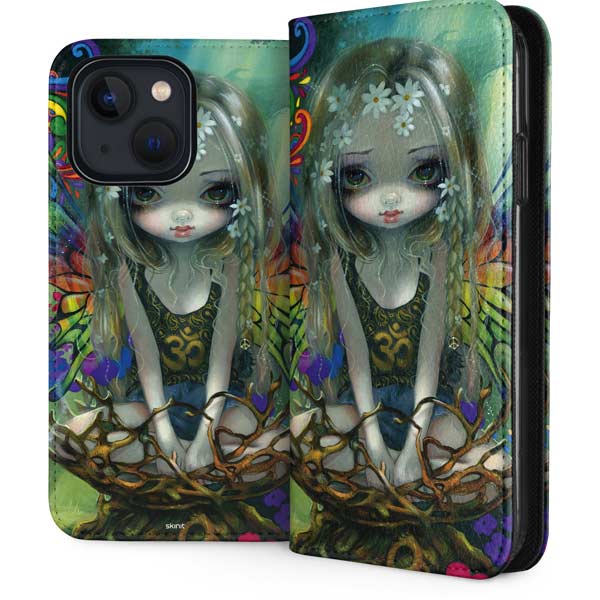 Rainbow Winged Yoga Fairy by Jasmine Becket-Griffith iPhone Cases