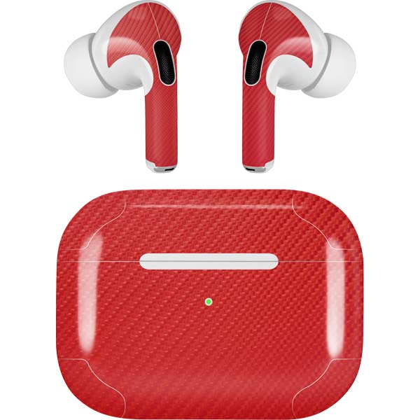 Red Carbon Fiber Specialty Texture Material AirPods Skins