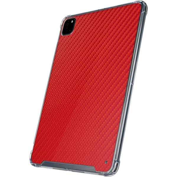 Red Carbon Fiber Specialty Texture Material iPad Cases
