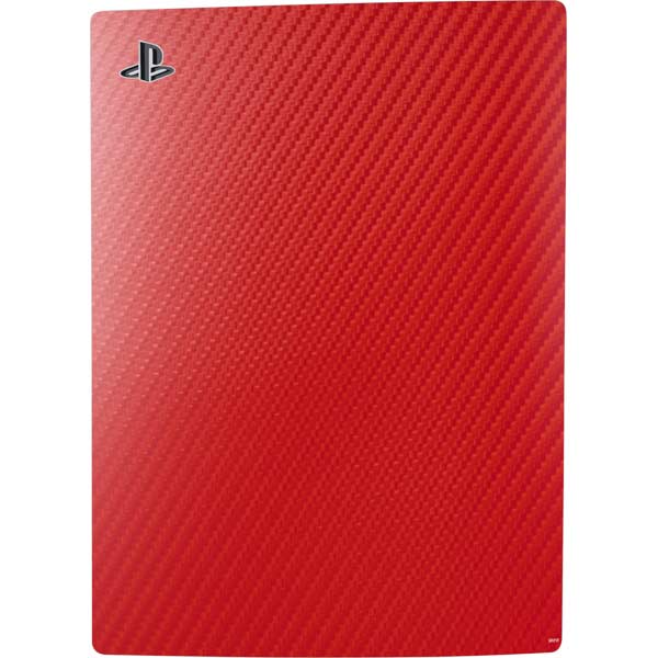 Red Carbon Fiber Specialty Texture Material PlayStation PS5 Skins