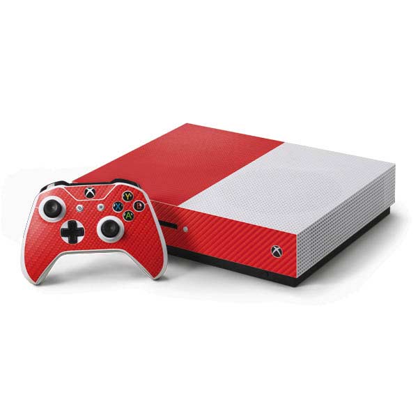 Red Carbon Fiber Specialty Texture Material Xbox One Skins