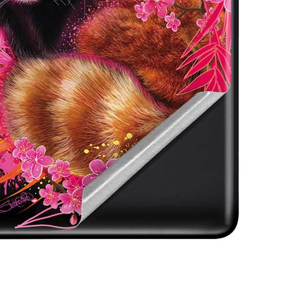 Red Panda with Flowers by Sheena Pike Pixel Skins