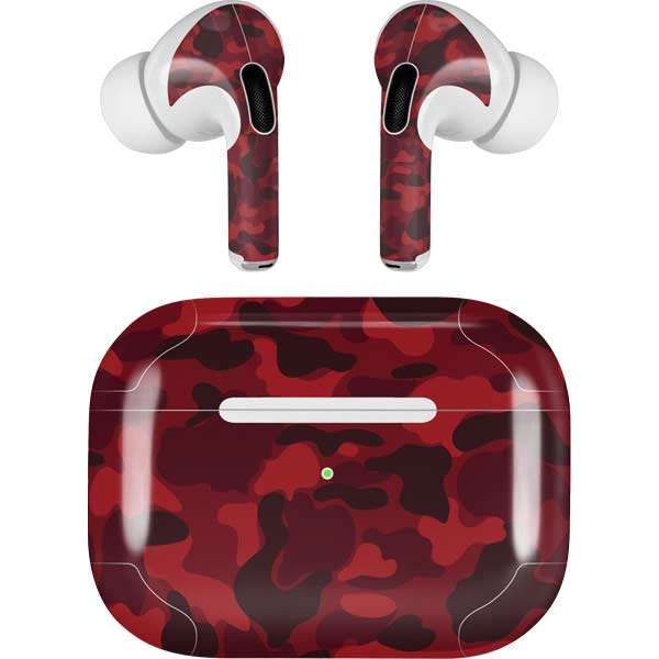 Red Street Camo AirPods Skins