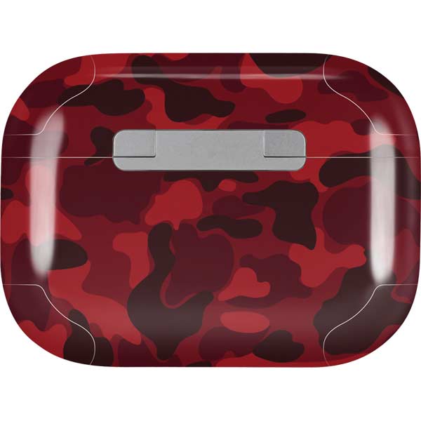 Red Street Camo AirPods Skins