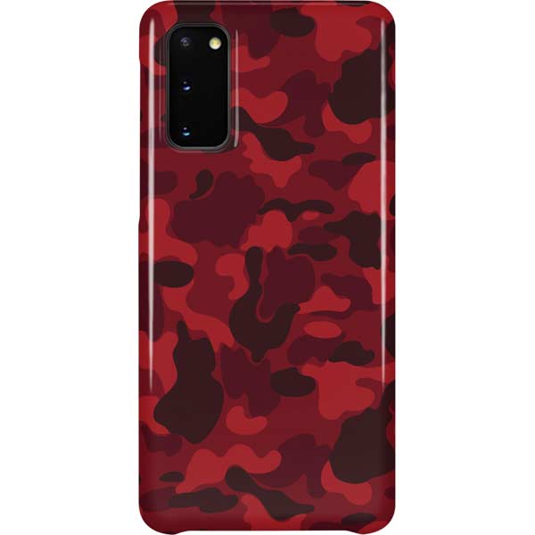 Red Street Camo Galaxy Cases