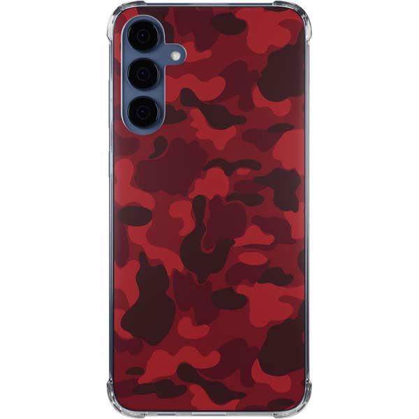 Red Street Camo Galaxy Cases