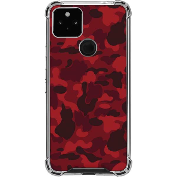 Red Street Camo Pixel Cases