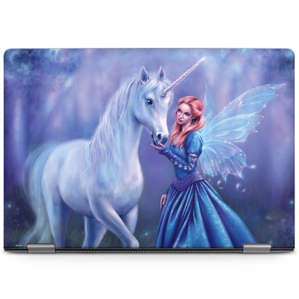 Rhiannon Fairy and Unicorn by Rachel Anderson Laptop Skins