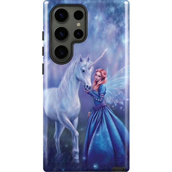 Rhiannon Fairy and Unicorn by Rachel Anderson Galaxy Cases