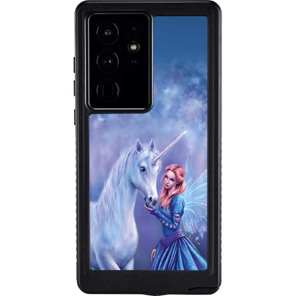 Rhiannon Fairy and Unicorn by Rachel Anderson Galaxy Cases