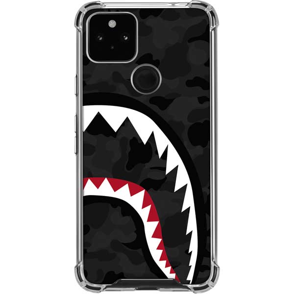 Shark Teeth Grey Street Camo Pixel Cases