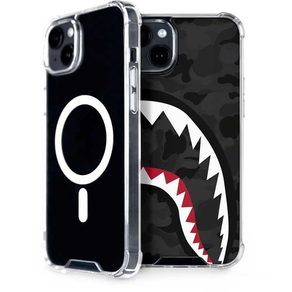 Shark Teeth Grey Street Camo iPhone Cases