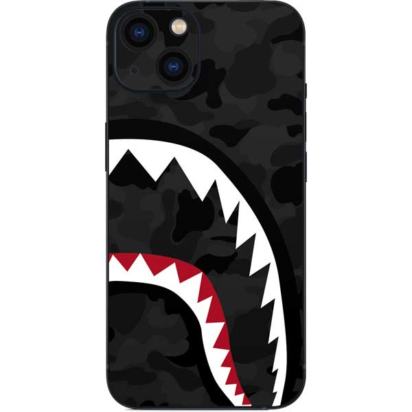 Shark Teeth Grey Street Camo iPhone Skins