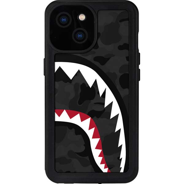Shark Teeth Grey Street Camo iPhone Cases