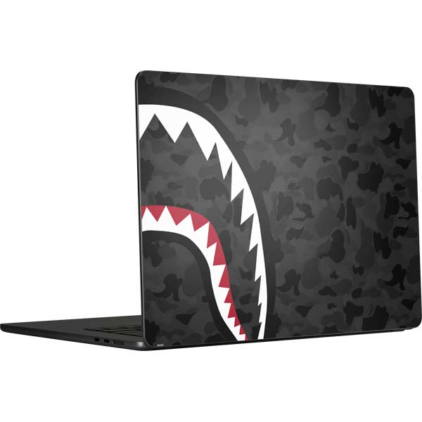 Shark Teeth Grey Street Camo MacBook Skins