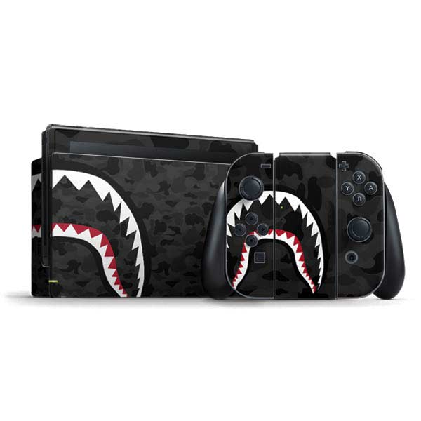 Shark Teeth Grey Street Camo Nintendo Skins