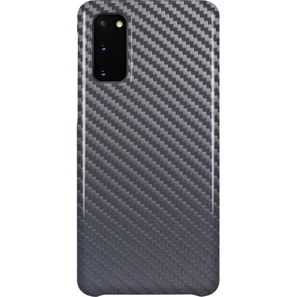 Silver Carbon Fiber Specialty Texture Material Galaxy Cases